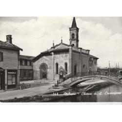 CARTOLINA LOMBARDIA MILANO CHIESA S. CRISTOFORO VIAGGIATA MF56175