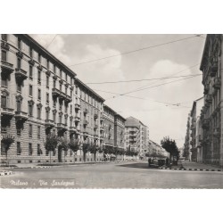 CARTOLINA LOMBARDIA MILANO VIA SARDEGNA - VIAGGIATA MF56309