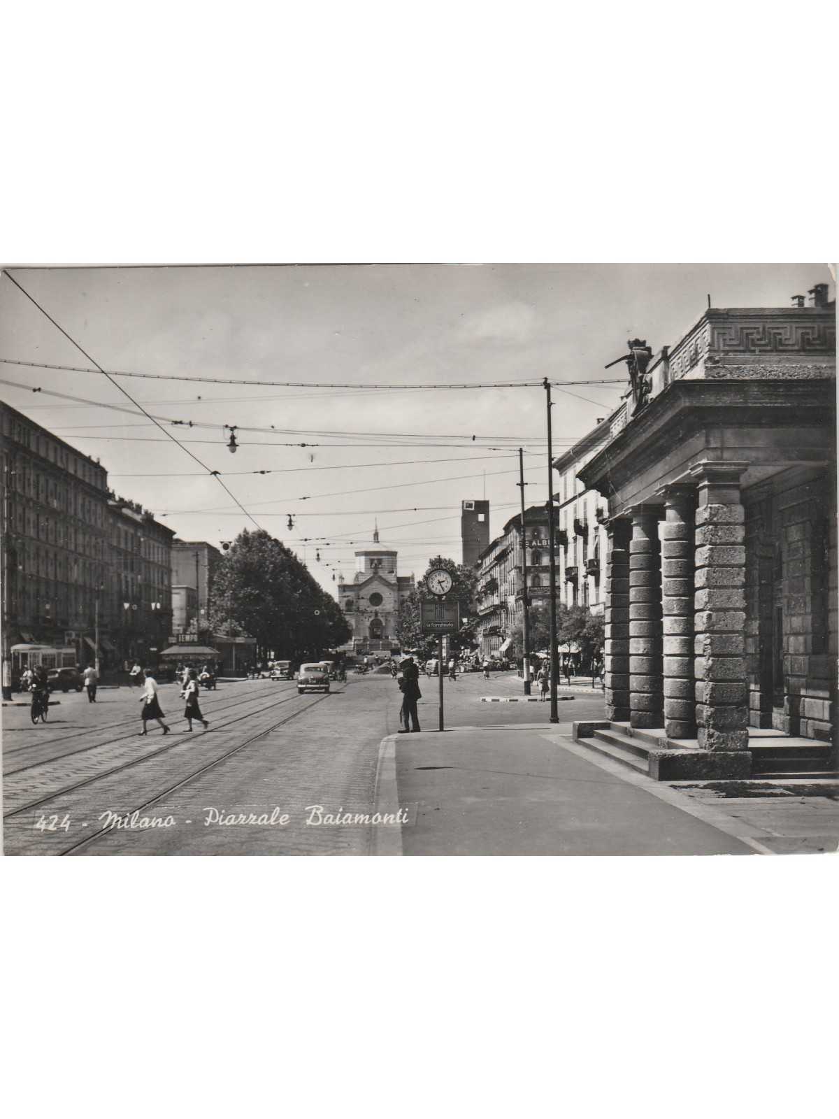 CARTOLINA LOMBARDIA MILANO PIAZZALE BAIAMONTI - VIAGGIATA MF56185