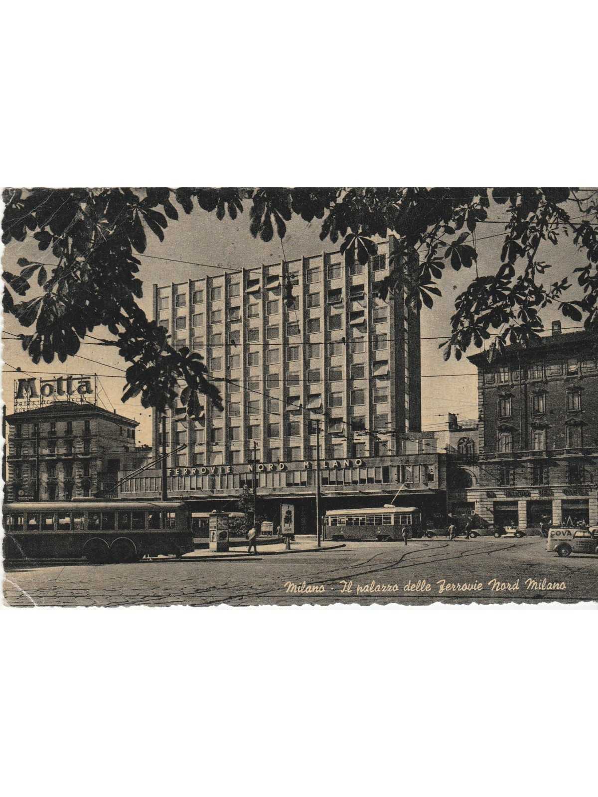 CARTOLINA LOMBARDIA MILANO STAZIONE FERROVIR NORD MF56315