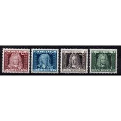 1941 LIECHTENSTEIN RITRATTI DI PRINCIPI PRIMA SERIE 4 V MNH MF28773