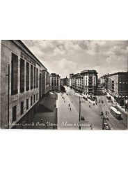 CARTOLINA LOMBARDIA MILANO C.SO VITTORIA PALAZZO GIUSTIZIA VIAGGIATA MF82026