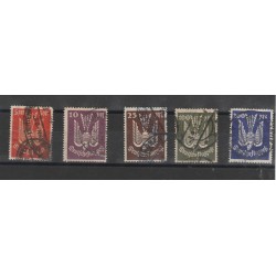 1922 GERMANIA REICH COLOMBA STILIZZATA 5 V USATI INIF PA 15/19 MF56402