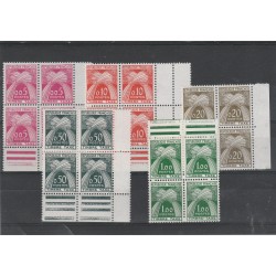 1960 FRANCIA FRANCE SEGNATASSE 8 VAL NUOVI QUARTINA MNH MF56404