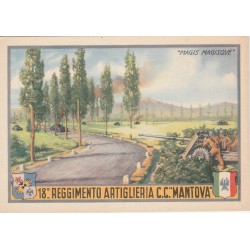 CARTOLINA DUVAL 18 REGGIMENTO ARTIGLIERA MANTOVA NON VIAGGIATA MF56530