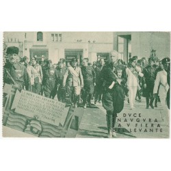 CARTOLINA IL DUCE INAUGURA LA FIERA DEL LEVANTE NON VIAGGIATA MF56554