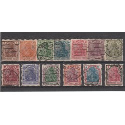 1920 GERMANIA REICH ALLEGORIA DELLA GERMANIA 13 V USATI MF56557