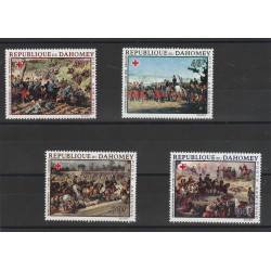 DAHOMEY 1968 CROCE ROSSA - QUADRI BATTAGLIE 4 V MNH MF56571