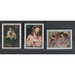 GABON REP GABONAISE 1968 QUADRI DIVERSI 3 VAL MNH MF56578