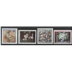 REPUBBLIQUE DU MALI 1970 QUADRI DEL NATALE 3 VAL MNH MF56582