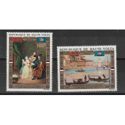 HAUTE-VOLTA ALTO VOLTA 1972 UNESCO QUADRI SALVIAMO VENEZIA 2 V MLH MF56629