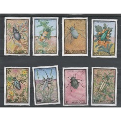 1972 MONGOLIA FAUNA INSETTI 7 VAL MNH MF56574