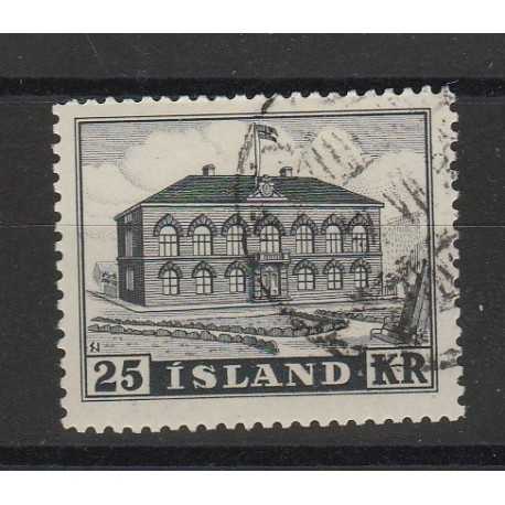 1952 ISLANDA ICELAND PALAZZO PARLAMENTO 1 VAL USATO MF56699