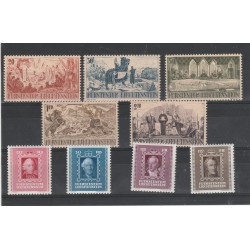 1942 LIECHTENSTEIN ANNATA COMPLETA 9 VALORI MNH MF56749