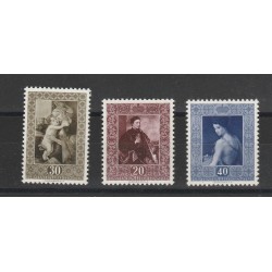 1952 LIECHTENSTEIN QUADRI 3 VALORI MNH MF56742