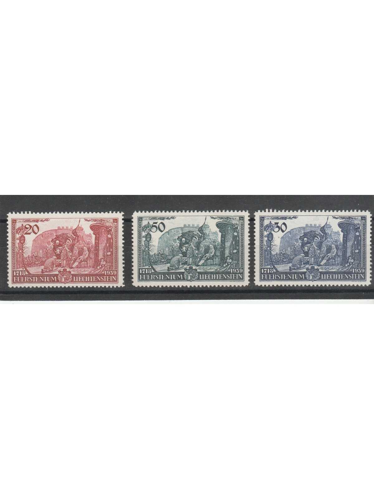 1939 LIECHTENSTEIN FRANCESCO GIUSEPPE I - 3 VAL MNH MF56739