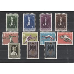 1956 LIECHTENSTEIN ANNATA COMPLETA 11 VAL MNH MF56815