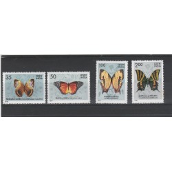 1981 INDIA FAUNA FARFALLE 4 VALORI MNH MF56845
