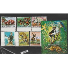 COMORES 1976 FAUNA ANIMALI...