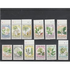 ST LUCIA 1980 FLORA ALBERI...