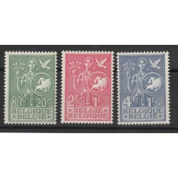 1953 BELGIO GIOVENTU EUROPEA 3 VAL MNH MF18658