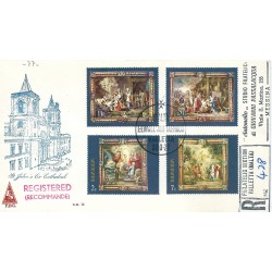 1977 MALTA FDC NATALE...