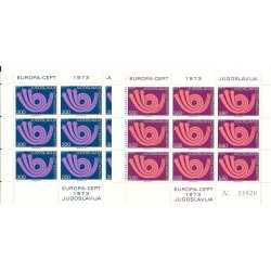 1973 JUGOSLAVIA EUROPA CEPT...