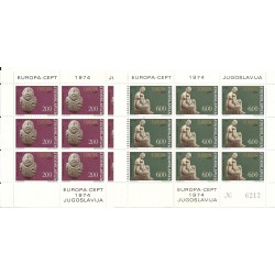 1974 JUGOSLAVIA 2 MINIFOGLI...