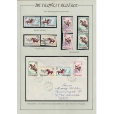 1964 ROMANIA FAUNA cavalli...