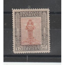 1921 LIBIA 15 CENT...