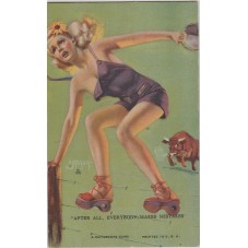PIN UP MUTOSCOPE CARD -...