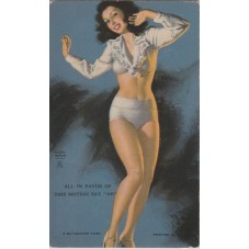 PIN UP MUTOSCOPE CARD - ALL...