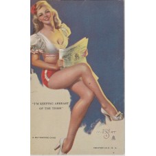PIN UP MUTOSCOPE CARD - I'M...