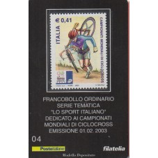 2003 TESSERA FILATELICA...