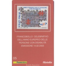 2003 TESSERA FILATELICA...