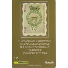 2003 TESSERA FILATELICA...