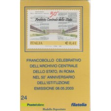 2003 TESSERA FILATELICA...