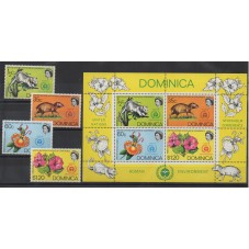 DOMINICA 1972 FLORA E FAUNA...