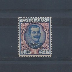 1926-30 SOMALIA LIRE 5 AZZ...