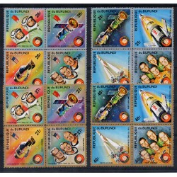 BURUNDI 1975 COOPERAZIONE SPAZIALE USA-URSS APOLLO SOYUZ 16 V MNH MF28924
