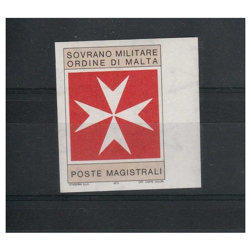 1975 SMOM VARIETA 4 TARI TASSE NON DENTELLATO SENZA VALORE RAYBAUDI MF71836