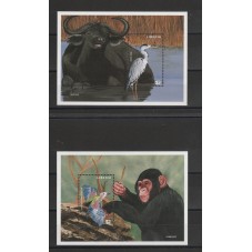 LIBERIA 1997 FAUNA BIRDS...