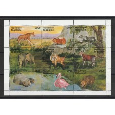 1993 TOGO FAUNA ANIMALI...