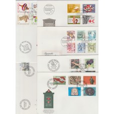 1986 SVIZZERA 18 FDC ANNATA...