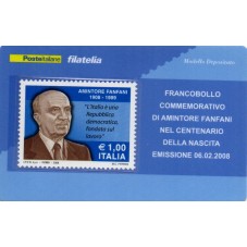 2008 TESSERA FILATELICA...