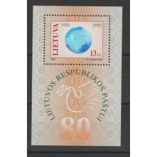 1998 LITUANIA LIETUVA 80°...