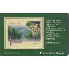 2012 TESSERA FILATELICA...