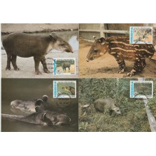 1985 NICARAGUA FAUNA WWF 4...