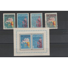 1962 ALBANIA SERIE EUROPA 4...