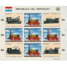 PARAGUAY 1985 LOCOMOTIVE...
